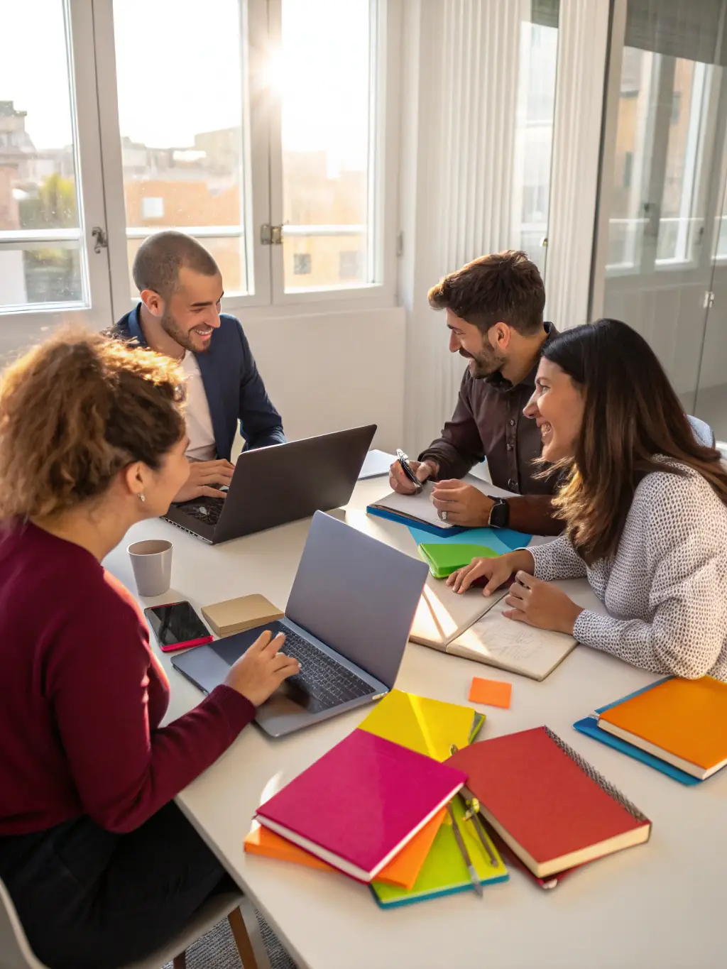 An image showcasing professionals developing new skills in a workshop setting, focusing on practical application and immediate profit generation.